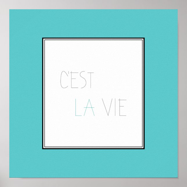 C'est La Vie - That's Life Poster (Front)