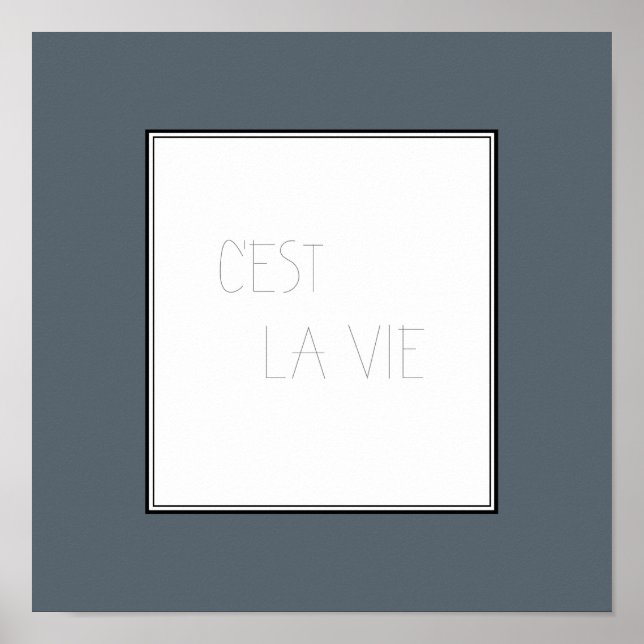 C'est La Vie - That's Life Poster (Front)