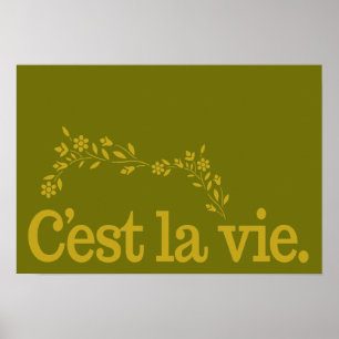 C'est La Viecustom poster