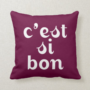 C'est Si Bon - Bordeaux Purple Cushion