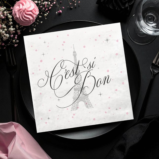 C'est si Bon Parisian Sweet 16 ID1162 Napkin (Creator Uploaded)
