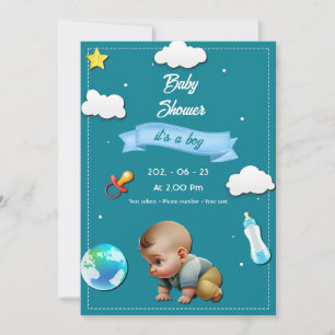 C'est un garçon ! invitation