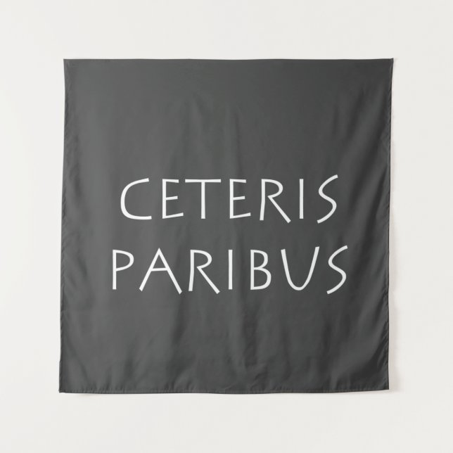 Ceteris paribus tapestry (Front)