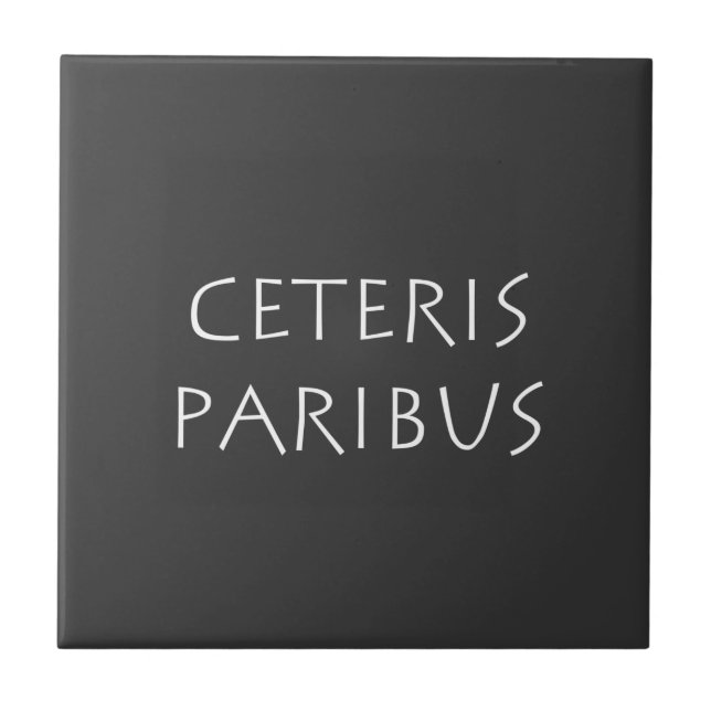 Ceteris paribus tile (Front)