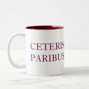 CETERIS PARIBUS Two-Tone COFFEE MUG