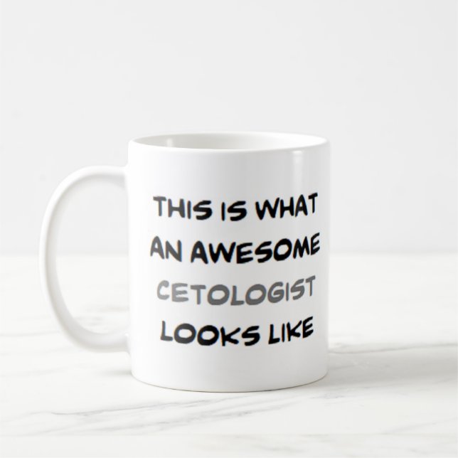 cetologist, awesome coffee mug (Left)