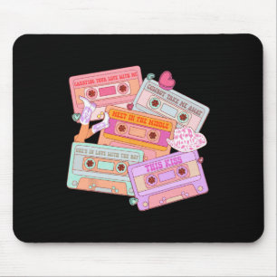 Cettes Western 90s Country Music Valentine Cowgirl Mouse Mat