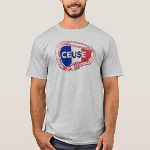 Ceuse France Rock Climbing Carabiner T-Shirt