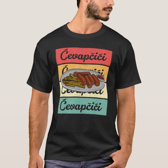 Cevapcici Kebab Balkan cuisine 17 T-Shirt (Front)