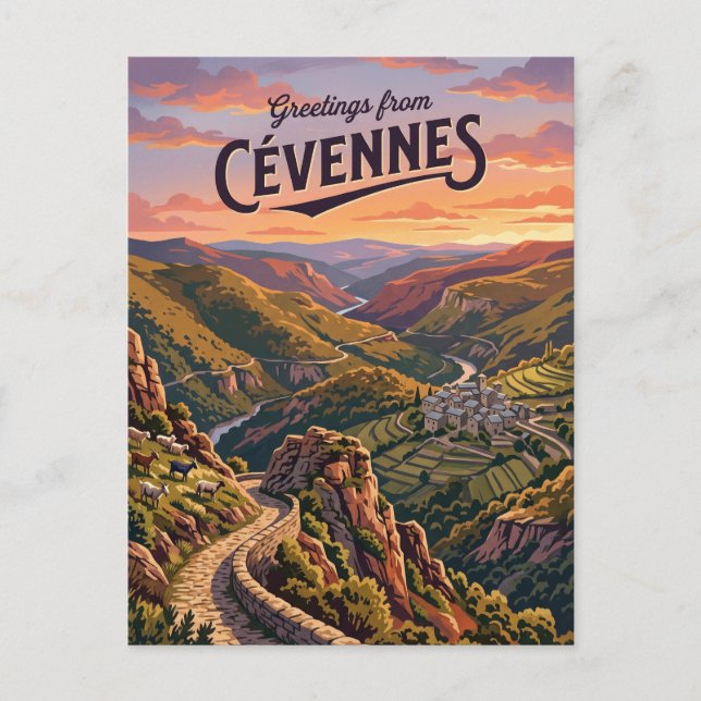 Cévennes National Park France Postcard (Front)