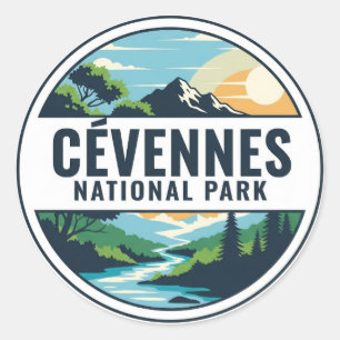 Cévennes National Park France Travel Classic Round Sticker