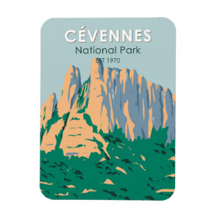 Cevennes National Park France Vintage Magnet