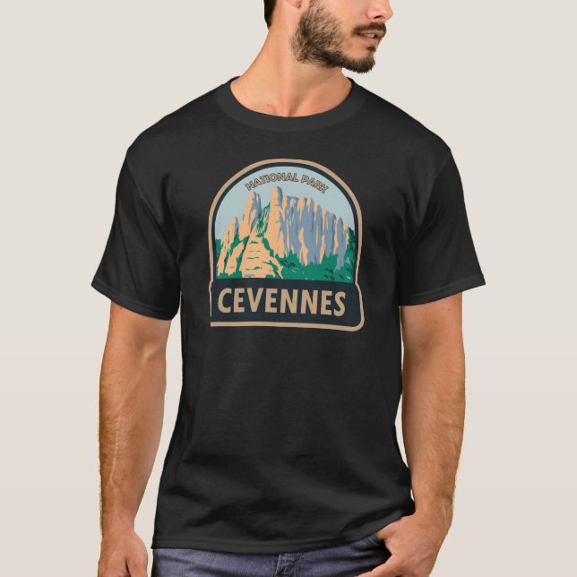 Cevennes National Park France Vintage T-Shirt (Front)