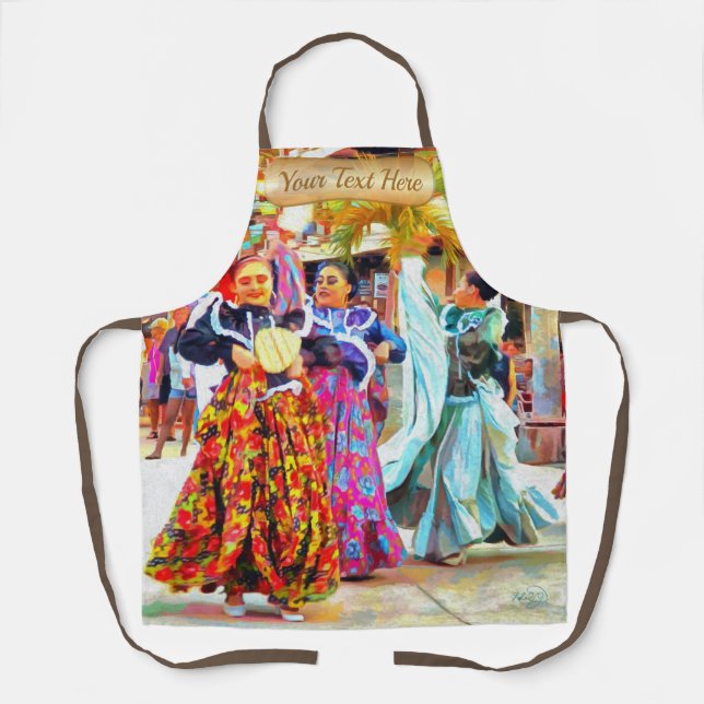 Ceviche Mexican Festival Dancers 2549 Apron (Front)