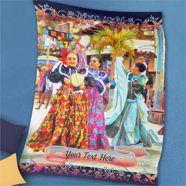 Ceviche Mexican Festival Dancers 2549 Fleece Blanket (Creator Uploaded)