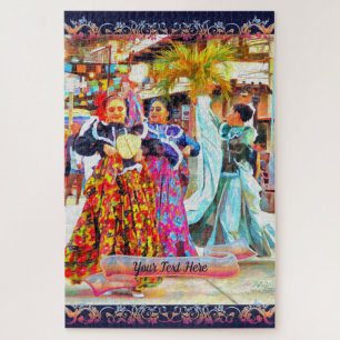 Ceviche Mexican Festival Dancers 2549 Jigsaw Puzzle
