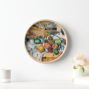 Cezanne - A Table Corner, famous painting, Clock