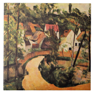 Cezanne - A Turn in the Road Tile