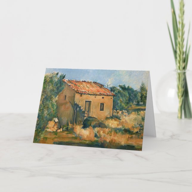 Cezanne - Abandoned House near Aix-en-Provence Card (Front)