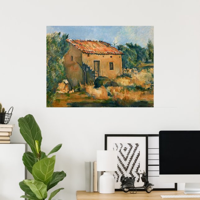 Cezanne - Abandoned House Poster (Home Office)