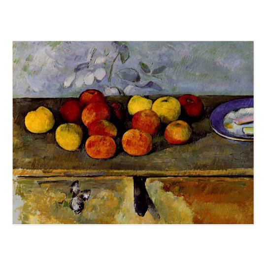 Cezanne - Apples and Biscuits Postcard