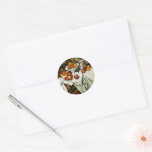 Cezanne - Apples and Oranges Classic Round Sticker