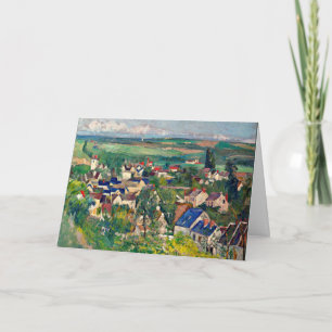 Cezanne - Auvers, Panoramic View, Card