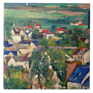Cezanne - Auvers, Panoramic View, Tile