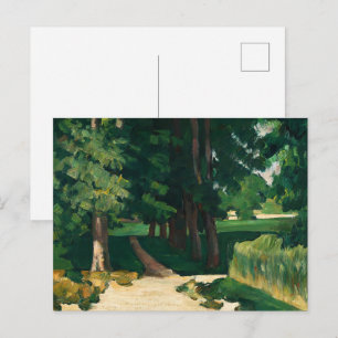 Cezanne Avenue at Jas de Bouffan Vintage Print Postcard