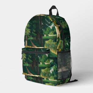 Cezanne Avenue at Jas de Bouffan Vintage Print Printed Backpack