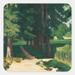 Cezanne Avenue at Jas de Bouffan Vintage Print Square Sticker