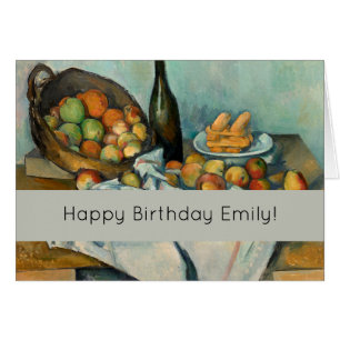 Cezanne Basket Apples Impressionism Art