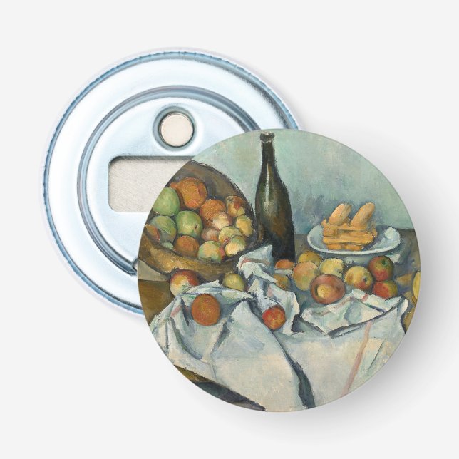 Cezanne Basket Apples Impressionism Art Bottle Opener (Front)