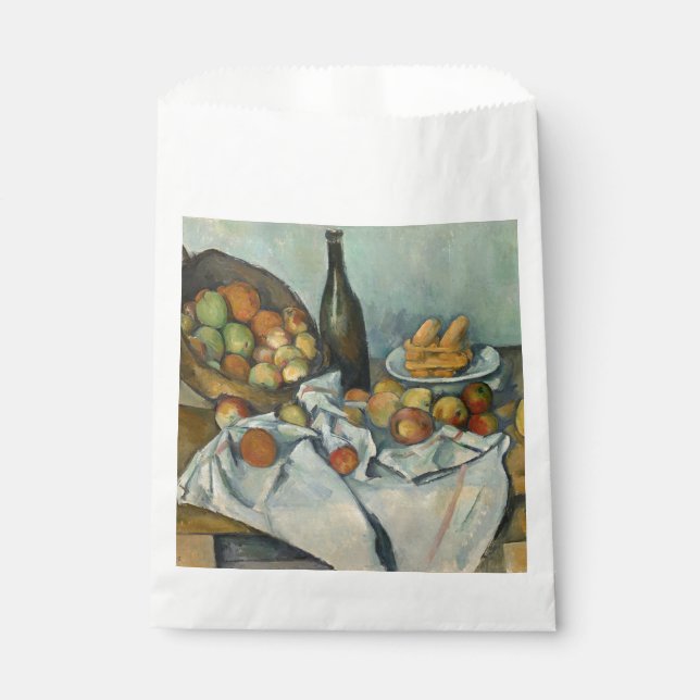 Cezanne Basket Apples Impressionism Art Favour Bags (Front)