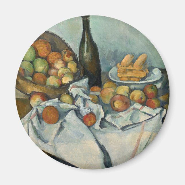 Cezanne Basket Apples Impressionism Art Magnet (Front)