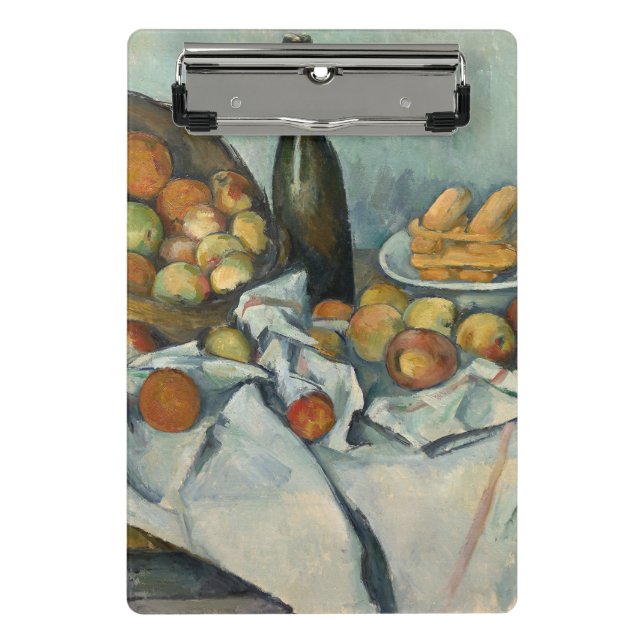 Cezanne Basket Apples Impressionism Art Mini Clipboard (Front)
