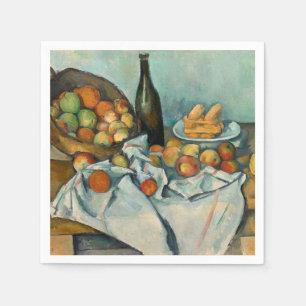 Cezanne Basket Apples Impressionism Art Napkin