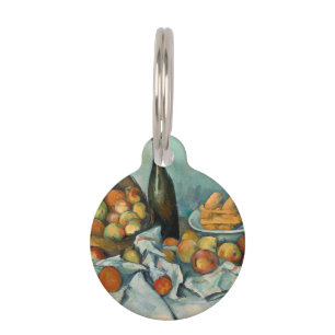 Cezanne Basket Apples Impressionism Art Pet Tag