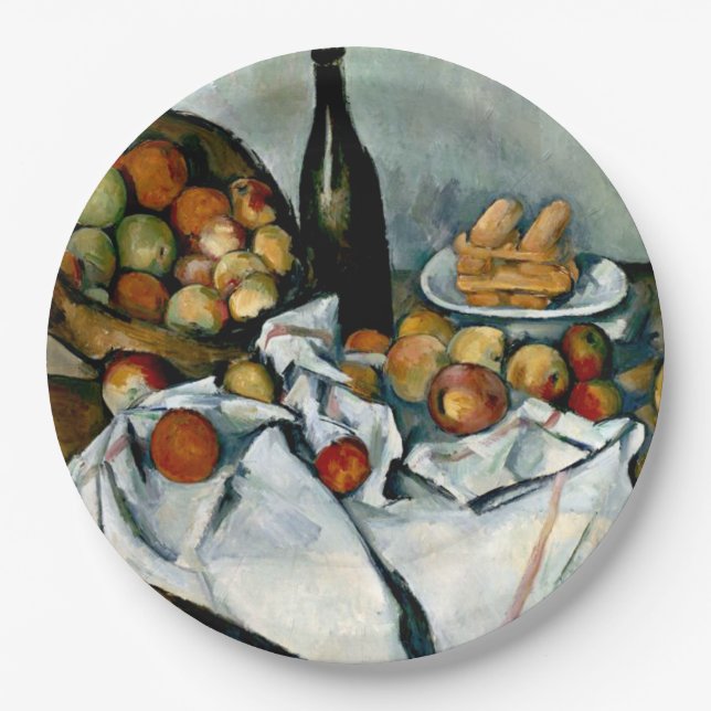 Cezanne - Basket of Apples Paper Plate (Front)