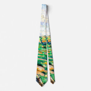 Cezanne - Countryside in Auvers-Sur-Oise Tie