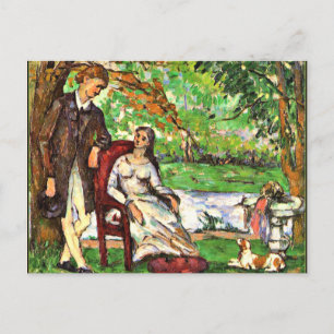 Cezanne - Couple in a Garden Postcard