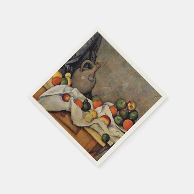Cezanne - Curtain, Jug and Fruit, Napkin (Corner)