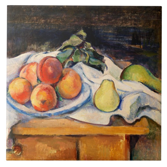 Cezanne - Fruit on a Table Tile (Front)