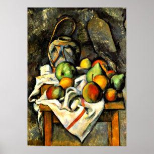 Cezanne - Ginger Jar and Fruit Poster
