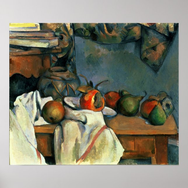 Cézanne - Ginger Pot With Pomegranate And Pears Poster (Front)
