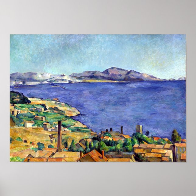 Cezanne Gulf of Marseilles Seen from L'Estaque Poster (Front)