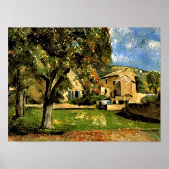 Cezanne - Horse Chestnut Trees in Jas de Bouffan Poster (Front)