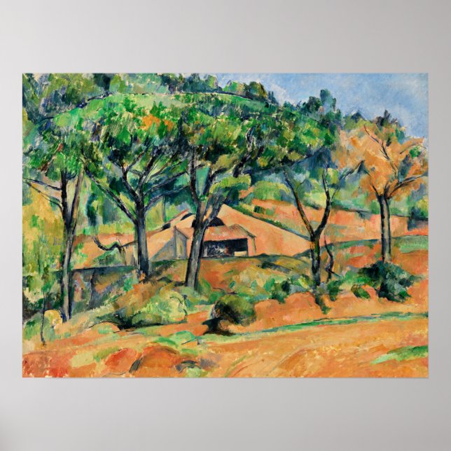 Cezanne - House in Provence, popular artwork Poster (Front)