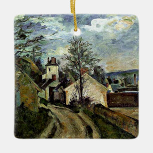 Cezanne - House of Dr. Gachet in Auvers, Ceramic Ornament