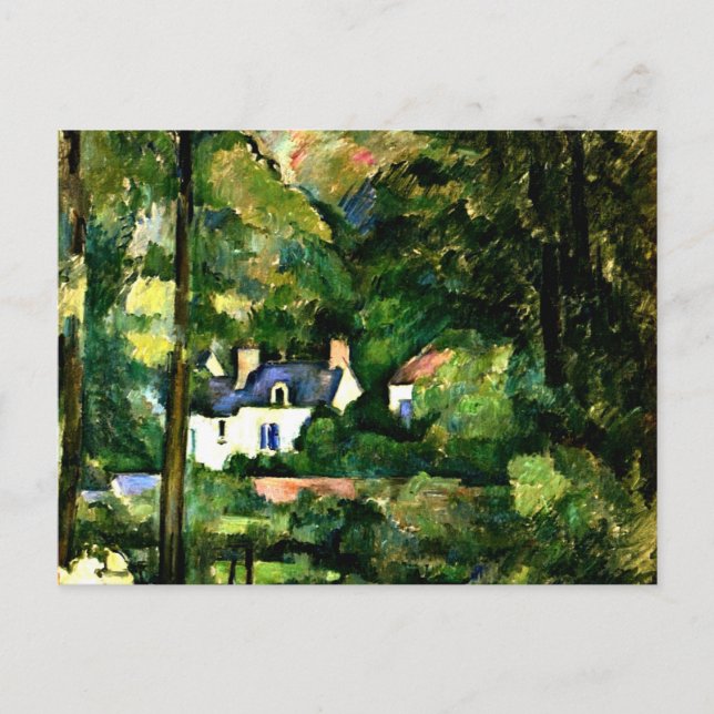 Cezanne - Houses in the Greenery, 1881, Postcard (Front)